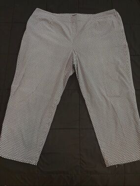 Talbots Navy & White Sailboat beachy ocean vacation pants 22w